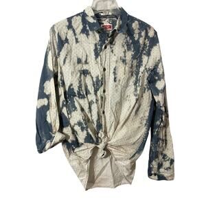 Wrangler Vintage Acid Wash Upcycled Shirt Medium